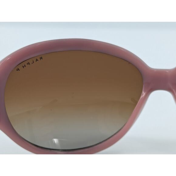 EUC Ralph Lauren Polarized Sunglasses RA5058 599/T5 Pink Frames Brown Gradient - Picture 8 of 10